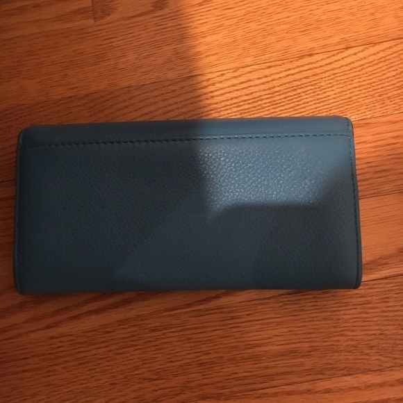 Michael Kors Blue Leather Wallet - Picture 2 of 5